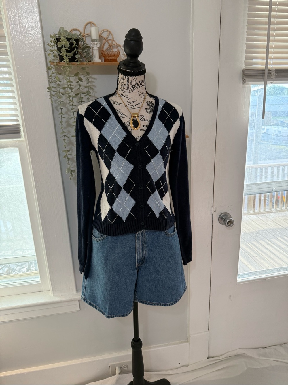 Brandy Melville Y2K preppy sweater 100% cotton one size